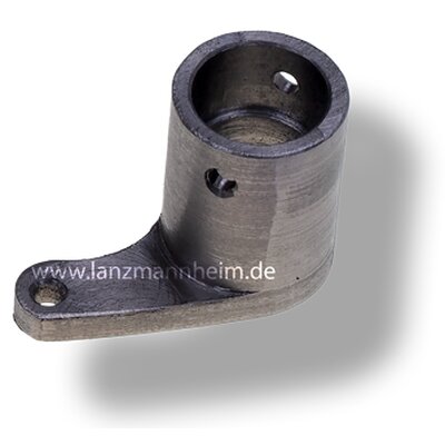 Spring-loaded lever for the regulating shaft