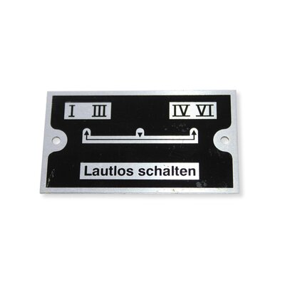 Signe pour le changement dtape (allemand)