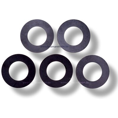 Shim rings for adjusting front axle bolt