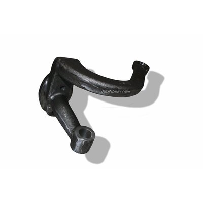 Left steering arm with steering lever, bushing and ball pin for rigid axle (replaces 1.0608 d 587)