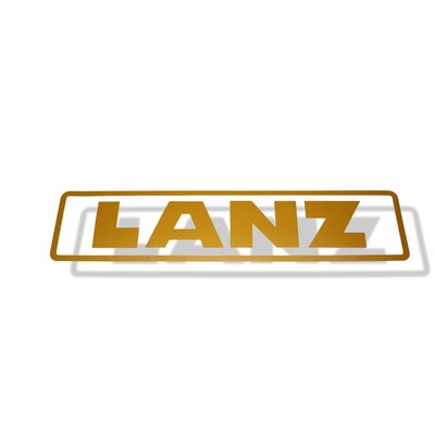 Lettering (sticker) lanz for tub seat