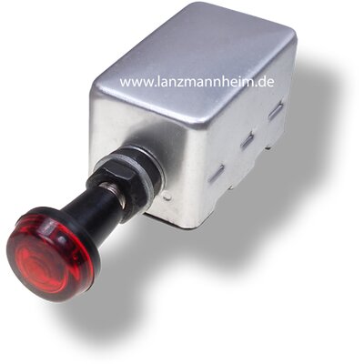 Warning flasher unit with switch, 6 Volt version