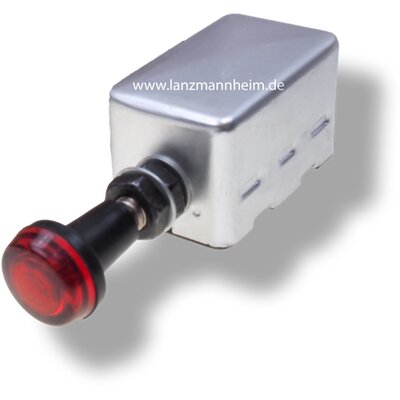 Lampeggiatore di segnalazione con interruttore, versione 12 Volt