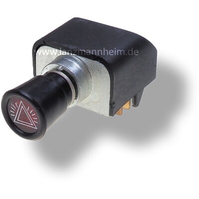 Hazard warning lights 12 Volt (for single circuit systems), hazard warning switch