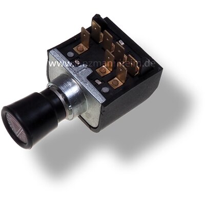 Hazard warning lights 12 Volt (for single circuit systems), hazard warning switch