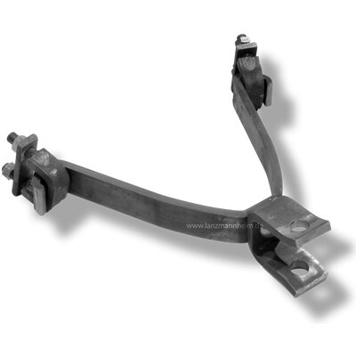 Pressing device compl. for sprung front axle