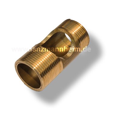Pipe Piece, Radiator Pipe Piece, Brass, metric/inch