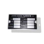 Targhetta (alluminio, John Deere-Lanz), 8 campi