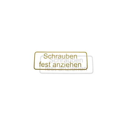 Schriftzug fr Anwerfscheibe (Anwurfscheibe)