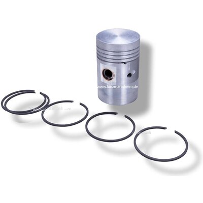 Pistone compl.** ( normale = 193 mm) con fasce elastiche, perno del pistone e tubo dellolio