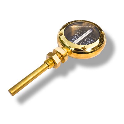 Khlerthermometer Messing, mit HL Logo