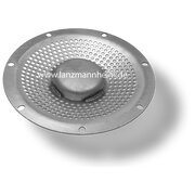 Baffle plate between silencer upper and lower part