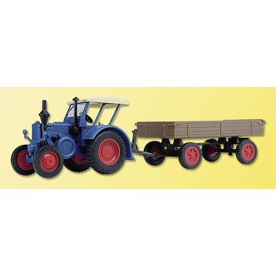 Modello Lanz Bulldog con carro di gomma (Kit)