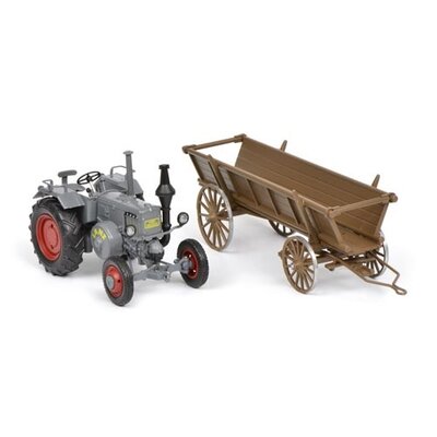 Modell Lanz Bulldog D9506 mit Leiterwagen