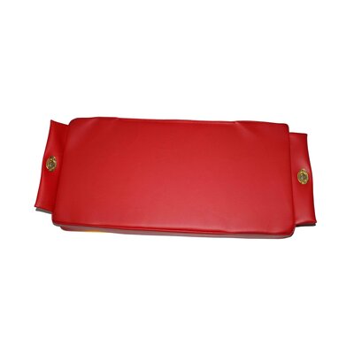 Cuscino del sedile sul parafango, rosso, senza scritte, ca. 500x250mm