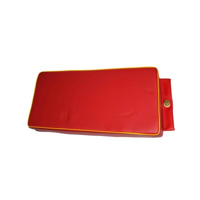 Seat cushion on mudguard, red