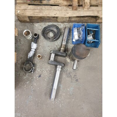 Crankshaft, piston, connecting rod, renew d7506