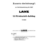 Zusatzanleitung zur Betriebsanleitung D4506