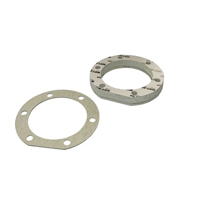 Gasket (replacement for copper asbestos) between silencer upper part and pipe elbow up to chassis no. 162400 and 280801