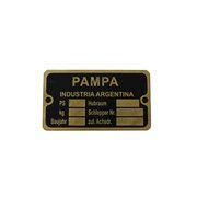 Placa de identificacin (alu, Pampa)