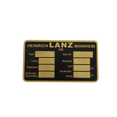 Company sign for foreign countries (German language)