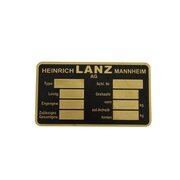 Company sign for foreign countries (German language)