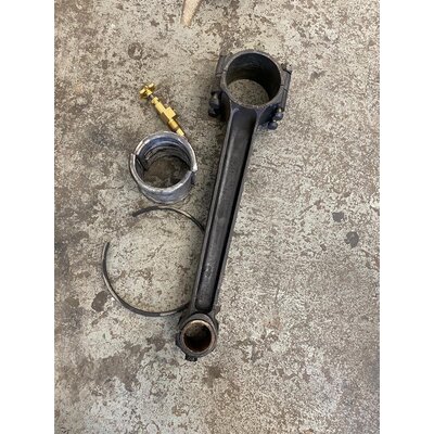 Connecting rod, piston ring, nozzle