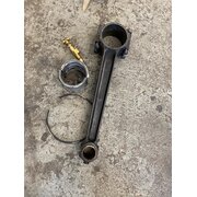 Connecting rod, piston ring, nozzle
