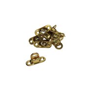 10x twist lock for oval eyelet, brass