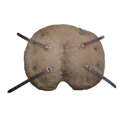 Seat cushion, genuine leather, brown