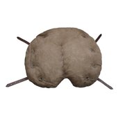 Coussin dassise, cuir vritable, marron