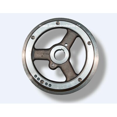 Flywheel left (with 2 V-grooves) for clutch-independent hydraulics with V-belt d u. e 8313 (9.5 br.)