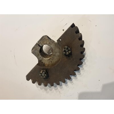 Worm wheel segment compl. with flange hub