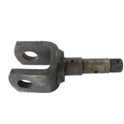 Front axle bolt with pusher