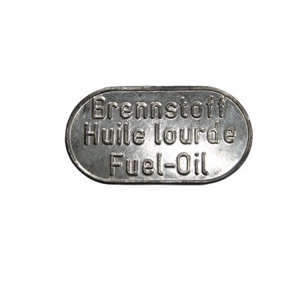 Cartello Carburante, lamiera