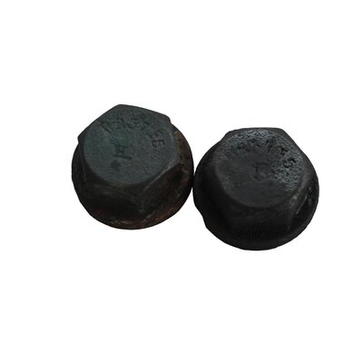 2 x dadi del radiatore in acciaio originale in pollici