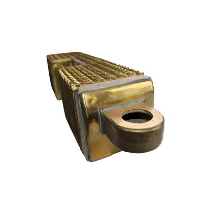 Radiator element short 450mm, 2nd choice, with indentation, completely made of brass