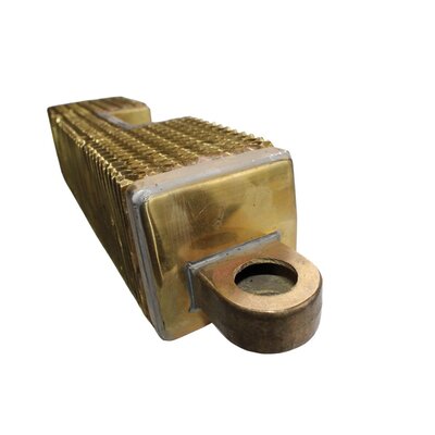 Radiator element short 450mm, 2nd choice, with indentation, completely made of brass