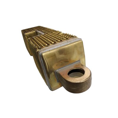 Radiator element short 450mm, 2nd choice, with indentation, completely made of brass