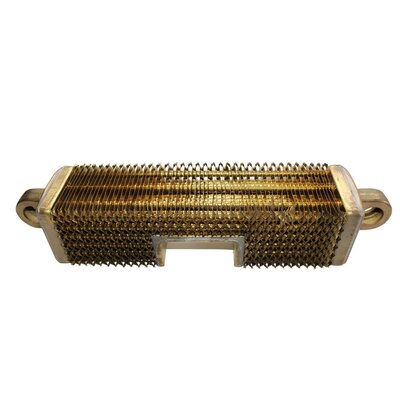 Radiator element short 450mm, 2nd choice, with indentation, completely made of brass