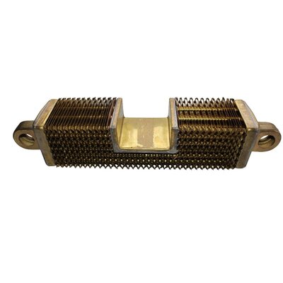 Radiator element short 450mm, 2nd choice, with indentation, completely made of brass