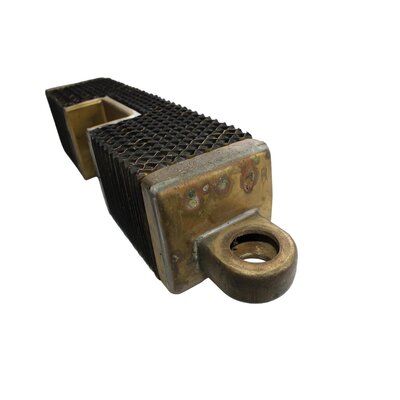 Radiator element short 450mm, with indentation, 2nd choice, completely made of brass