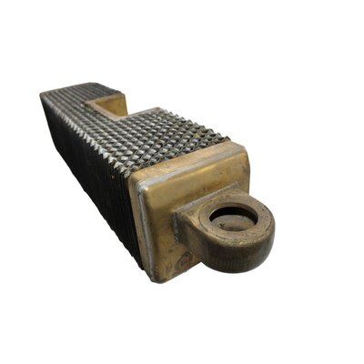 Radiator element short 450mm, with indentation, 2nd choice, completely made of brass