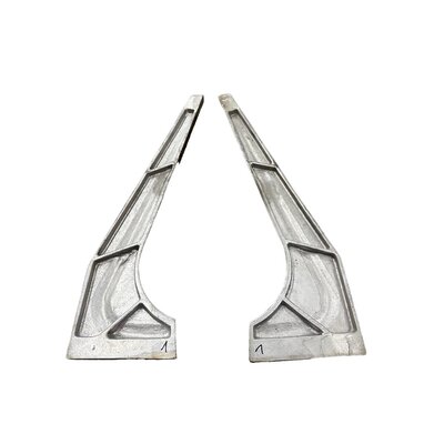 Set of side parts for window frames 5/10 liters made of aluminum