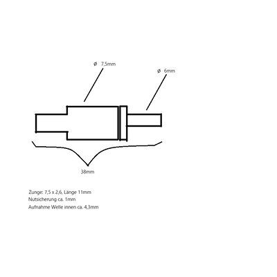 Tongue, driver, speedometer drive