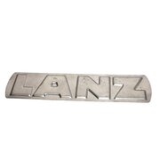 Schild &bdquo;Lanz&ldquo;, �ltere Nachfertigung, 260x60mm