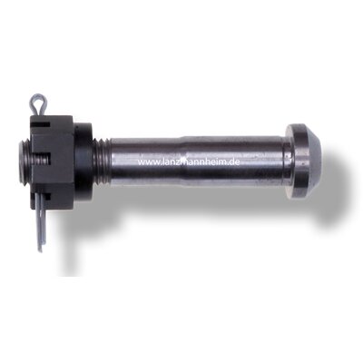 Connecting rod screw, with castle nut and split pin