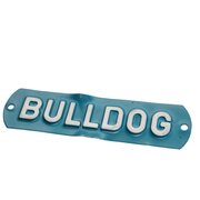 Cartel Bulldog, reproduccin antigua, ligeras huellas de...