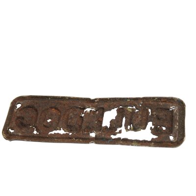 Schild &bdquo;Bulldog&ldquo;, original, 140x45mm