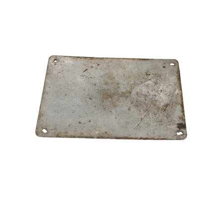 Schild Startanleitung, original